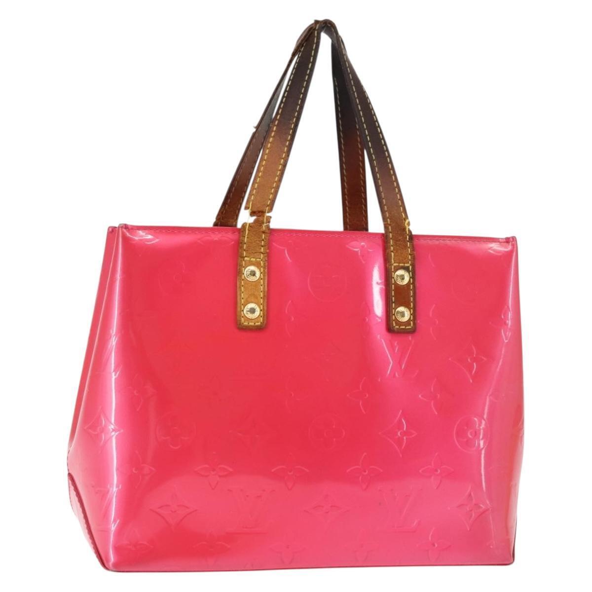 Louis Vuitton Monogram Vernis Reade Pm Bag Fuchsia Pink M91221 Lv Auth 147256